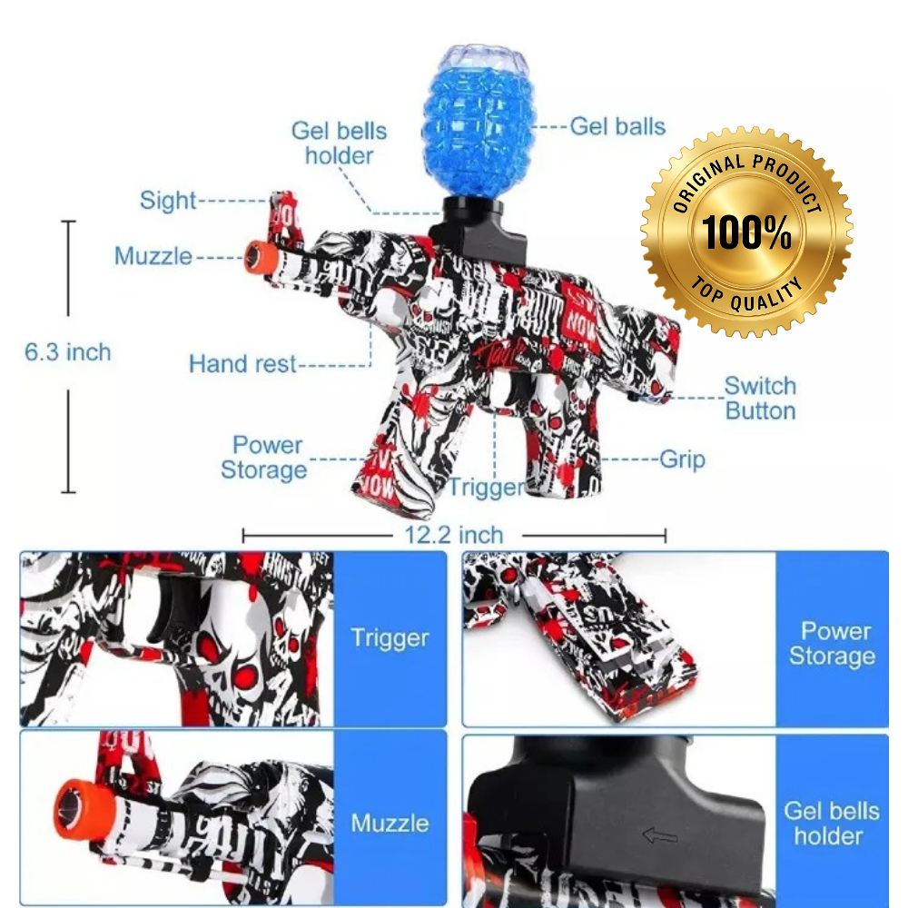 PISTOLA DE HIDROGEL M416 – ¡La solución al aburrimiento de siempre!